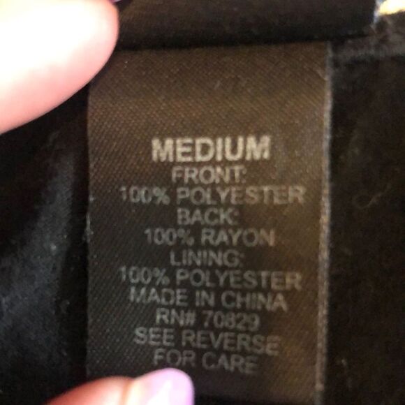 Rue 21 black tank top with silver sequins. Size medium - Picture 5 of 6